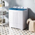 Giantex Washing Machine, 20Lbs Capacity, Washer and Spinner Combo, Portable Compact Twin Tub 12Lbs Washing and 8Lbs Spinning, Inlet and Drain Hose, Laundry Washer for Apartment RV Dorm