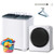 Erivess Portable Washer and Dryer Combo Set, 1.8 Cu.Ft Portable Clothes Dryers with 5 Modes, 22 lbs Twin Tub Washing Machine, Compact Washer and Dryer for Apartment, RV, Dorm, Home