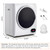 2.65 Cu.Ft Portable Clothes Dryer - 850W Clothes Dryer with Stainless Steel Tub,Front Load Laundry Tumble Dryer, LCD Touch Panel,Compact Drying Unit Quiet Fast-Drying Machine for Home,Apartments,Dorms