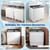 COSTWAY 26Lbs Portable Washing Machine with Built-in Drain Pump, Gray