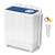 VCJ Portable Washing Machine, Twin Tub Washing Machine Laundry Compact Washer spinner Combo with 28lbs capacity, 18Lbs Washer and 10Lbs Spinner dryer for Apartments RVs and Dorms