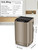 Krib Bling 17.7 lbs Full-Automatic Washing Machine with Drain Pump, Compact Washer, 10 Wash Program & 8 Water Level, Ideal for Apartment, Dorm, RV Gold