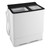 Giantex Portable Washing Machine, 26LBS Twin Tub Mini Compact Laundry Washer Spinner Combo with Drain Pump, 18Lbs Washer and 8Lbs Spinner for Apartments, RVs, Dorms, Black+White