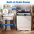 Giantex Portable Washing Machine, 26LBS Twin Tub Mini Compact Laundry Washer Spinner Combo with Drain Pump, 18Lbs Washer and 8Lbs Spinner for Apartments, RVs, Dorms, Black+White