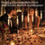 36 Pack Black Tall Taper & Pillar Candle Holder Set for Table Decor
