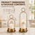 Hurricane Glass Candle Holders, Brass Hanging Candle Lanterns