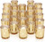 DARJEN 24 Pcs Gold Tea Lights Candles Holders for Wedding Centerpieces