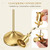 48 Pack Brass Gold Metal Taper Candle Holders Set,Vintage Metal Candlestick