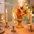 Gold Taper Candle Holder Set of 12, Hewory Short Skinny Brass Candlestick Holders, Vintage Small Low Metal Candles Sticks for Wedding Centerpieces Christmas Birthday Party Holiday Dinning Table Decor