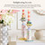 MACKENZIE-CHILDS Ceramic Candle Holder Set, Rosy Meadow Lady