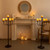 Sziqiqi Black Floor Candelabra Candle Holders Set of 2, 5-Arm, 48inch Tall