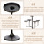 Sziqiqi Black Floor Candelabra Candle Holders Set of 2, 5-Arm, 48inch Tall
