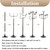 Sziqiqi Black Floor Candelabra Candle Holders Set of 2, 5-Arm, 48inch Tall