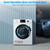 Smad Compact All in One Washer and Dryer Combo 2.7 Cu. Ft, 24 Inch Ventless Washer Dryer 2-In-1 with 26.7 Lbs Large Capacity, Child Lock, for Apartment, Home, White