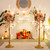Sziqiqi Gold Floor Candelabra Candle Holders for Wedding, 50in Tall, 5-Arm