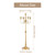 Sziqiqi Gold Floor Candelabra Candle Holders for Wedding, 50in Tall, 5-Arm