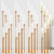 Tessco for you 4 Sets Gold 7 Arm Floor Candelabra Metal Candle Holders