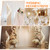 Tessco for you 4 Sets Gold 7 Arm Floor Candelabra Metal Candle Holders