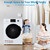 Smad Compact 2-in-1 Washer Dryer Combo 2.7 Cu. Ft, 24" All in One Ventless Washer and Dryer Combo with 26 Lbs Capacity and 16 Laundry Program for RV, Child Lock, White