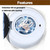 Wall Mounted Mini 3kg Fully Automatic Front Drum Washer,High-Speed Spin,LED Touch Panel,Multiple Washing Modes For Dormitory Travel Machine