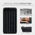 INTEX 64149ED Dura-Beam Standard Pillow Rest Air Mattress: Fiber-Tech – Queen Size – Built-in Electric Pump – 10in Bed Height – 600lb Weight Capacity