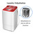 GESJKR Electric Portable Mini Household Compact Washing Machine Multifunctional Home Barrel Type Washer Spinner