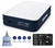 QIPUMP Queen Air Mattress with Built-in Pump,19"Inflatable Mattress 800 lbs