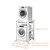 Washing Machine Storage Rack，Adjustable Dryer Stand for Front Loader Washing Machine Portable Stacking Kit with 400KG Load Capacity Over Washing Machine Storage Stand