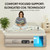 Simpli Comfy Queen Air Mattress, 18" Raised Blow-up Inflatable Mattress