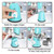 Vegetable Chopper Shredder Blender Cheese Grinder Rotary Cutter Kitchen Gadget(Blue)
