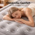 OlarHike Full Air Mattress Built-in Pump，20" Air Bed for Home,600LBS