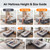 OlarHike Full Air Mattress Built-in Pump，20" Air Bed for Home,600LBS