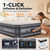 OlarHike Full Air Mattress Built-in Pump，20" Air Bed for Home,600LBS