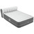 Sealy Air Mattress Queen with Built-in Pump, Headboard, 18 in. Height, Wave Beam Design, 661 lb Capacity - Tritech Airbed with Carry Bag