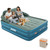 JEASONG Queen Air Mattress with Built-in Rechargeable Battery Pump & Headboard, 20 Inch Elevated Airbed Blow Up Mattress, 700 lbs Inflatable Mattress, Portable Air Bed Blow Up Bed for Home & Camping