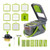 22-Piece Manual Chopper Set Slicer Dicer Onion Vegetable Potato Cutter Kitchen(Gray 25pcs)