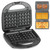 Topyond 3 in 1 Waffle Maker with Non-Stick Removable Plates, Dual Waffle & Pancake and Grill Plates, Easy-Release Surface