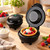 Waffle Bowl Maker, Compact Countertop Waffle Bowl Machine for Homemade Dessert Bowls, Available in Red, Black and Light Blue，Black