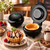 Waffle Bowl Maker, Compact Countertop Waffle Bowl Machine for Homemade Dessert Bowls, Available in Red, Black and Light Blue，Black