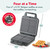 Dash Stainless Steel 4-Square Waffle Maker with Removable Plates, 8"