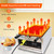 CPVKRY Commercial 6 Mold Taiyaki waffle Maker,110V 3000W Fish Shaped Waffle Iron,Non-Stick Teflon Coating,Temperature & Time Control for Family, Restaurants, Snacks