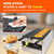 CPVKRY Commercial 6 Mold Taiyaki waffle Maker,110V 3000W Fish Shaped Waffle Iron,Non-Stick Teflon Coating,Temperature & Time Control for Family, Restaurants, Snacks