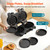CACHOO 2-in-1 Mini Waffle & Pancake Maker with Removable Plates