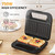 3 in 1 Electric Sandwich Maker with Removable Nonstick Plates, 750W