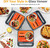 3 in 1 Waffle Iron with Removable Nonstick Plates, Fast Heating, Portable