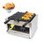 CPVKRY Commercial Taiyaki Waffle Maker 110V 1500W, Digital Time Temp Control, Stainless Steel Non-Stick Fish Waffle Iron for Restaurant & Home