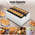 Commercial Waffle Maker, 6PCS Fish-shaped Waffle Baker Machine, 2400W Non-Stick Stainless Steel Belgium Waffle Iron with Temp and Time Control, Double-sided Heating Plate, for Home Bakery Snack Bar