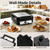 ARLIME 4-Slice Belgian Waffle Maker, 1200W Square Waffle Iron