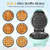 Trygoal 6in1 Mini Waffle Maker, Waffle Iron with 6 Removable Plates, Green