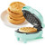 Trygoal 6in1 Mini Waffle Maker, Waffle Iron with 6 Removable Plates, Green